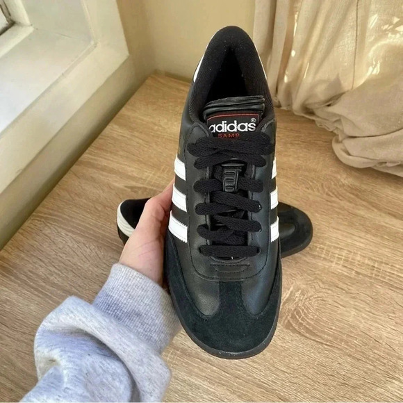 New Adidas Samba Classics Sneakers Shoes Core Black White M5 / Women’s 6 - Picture 6 of 10